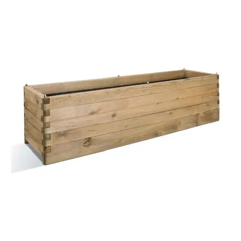 Bac à fleurs en bois rectangle 252L OLEA 180