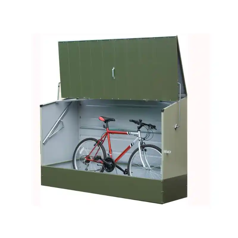 Abri vélos vert en métal 1,96x0,89x1,33 m ABRIVELOS_VERT
