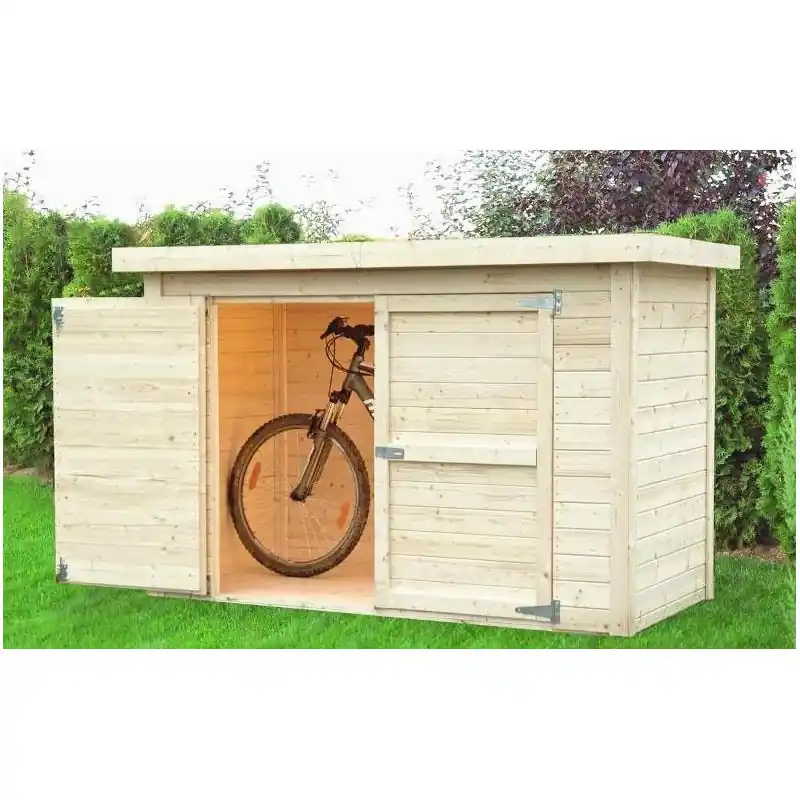 Abri à vélos CYKEL bois massif 14mm 2,02m2 Baltic
