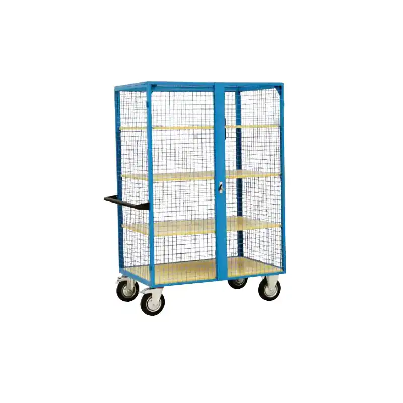 Armoire grillagée à roulettes 3 étagères charge maxi. 300 Kg WG30/4