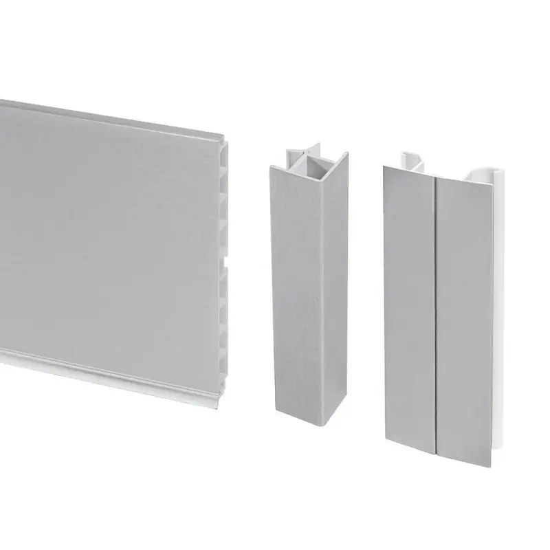 Kit de plinthes de cuisine 8952463 Ht100mm L2,35m anodisé satiné Emuca