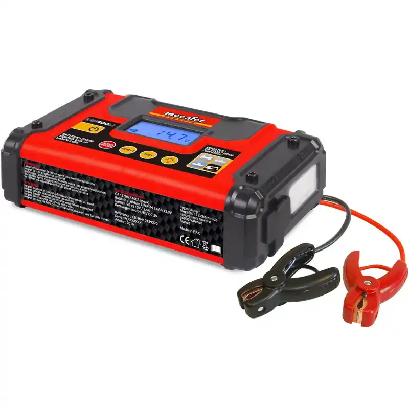 Démarreur batterie 12V 400A avec chargement USB MB400LI