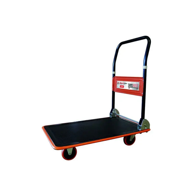 Chariot timon rabattable Transpratic 300kg roues D130mm Stockman