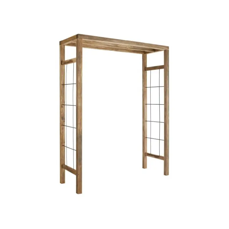 Pergola en bois avec lignes droites en acier Haut. 214 cm IKEBANA