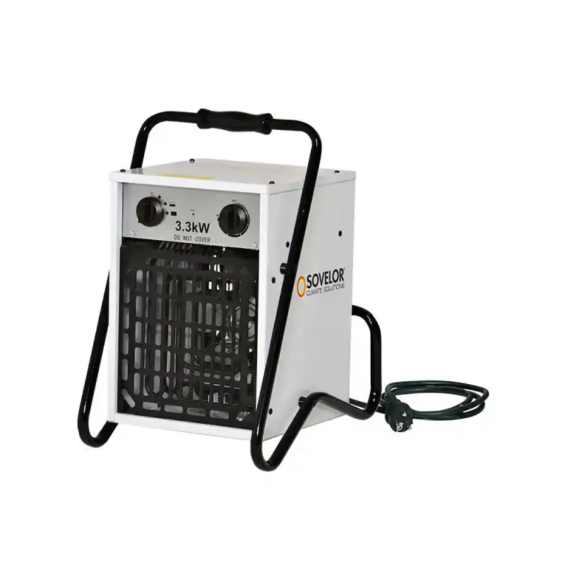 Chauffage air portable B33/S 3,3kW 490m3/h thermostat intégré Sovelor