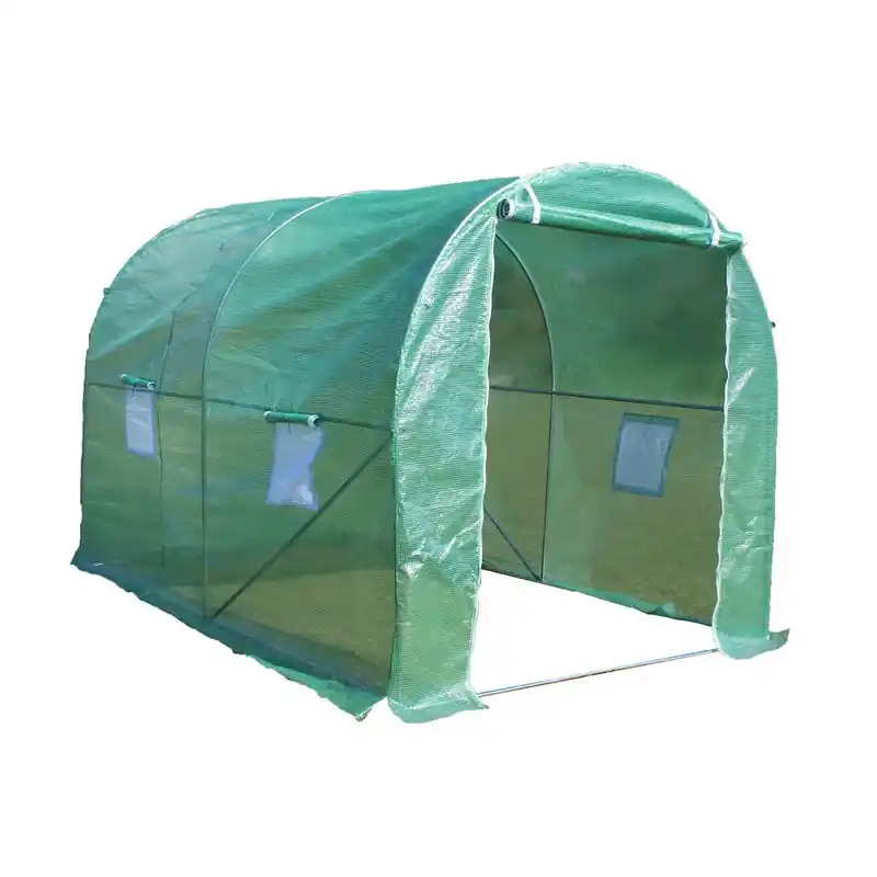 Serre de jardin tunnel structure métal avec 1 porte amovible 5m2 SRA20