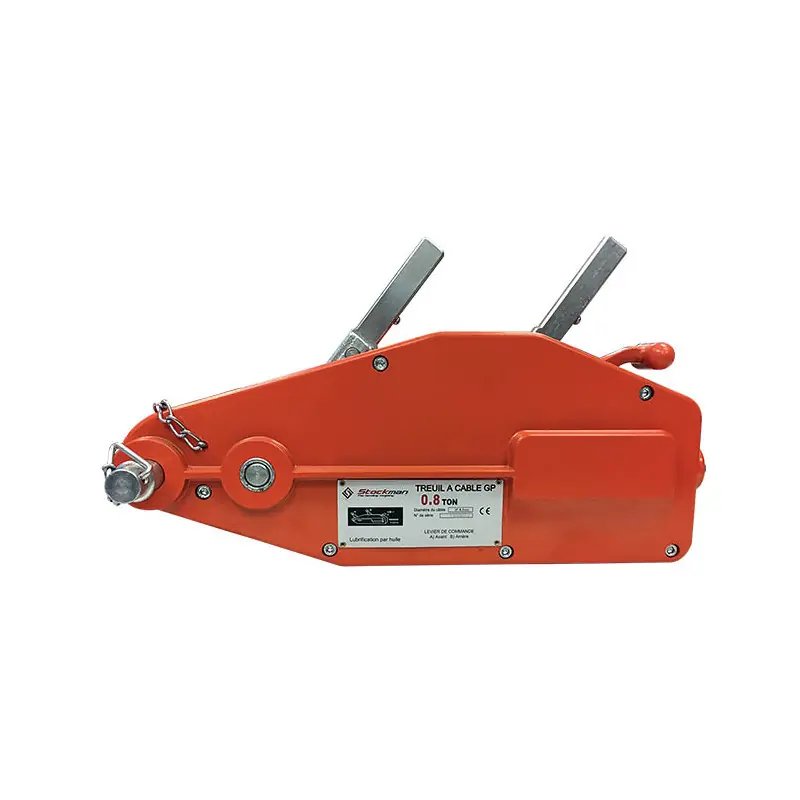Treuil à câble sans fin capacité 800 kg câble Diam 8,3 mm GP08