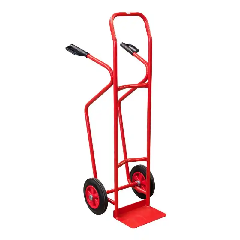 Diable CU 250 kg charges hautes bavette fixe roues caoutchouc