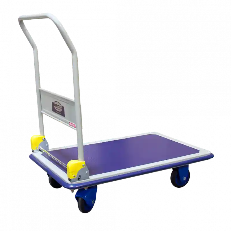 Chariot à dossier rabattable PRESTAR charge 300 kg 920 x 610 mm