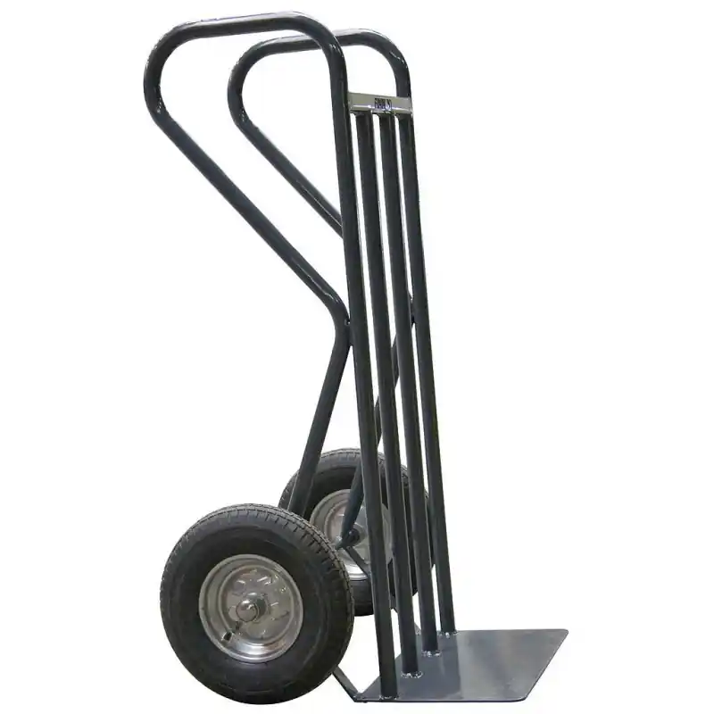 Diable poignées fermées charge 400 kg bavette fixe roues caoutchouc Di