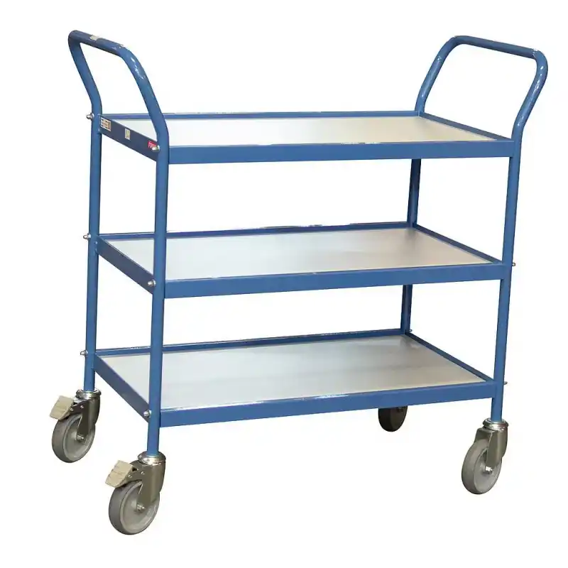 Servante polyvalente charge 150 kg 780 x 420 mm 3 plateaux Diam roues