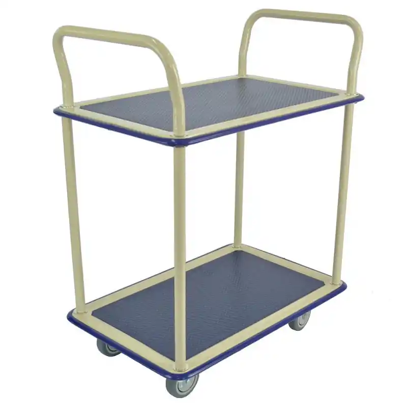 Desserte polyvalente charge 300 kg 2 plateaux sans grilles 890x590mm r