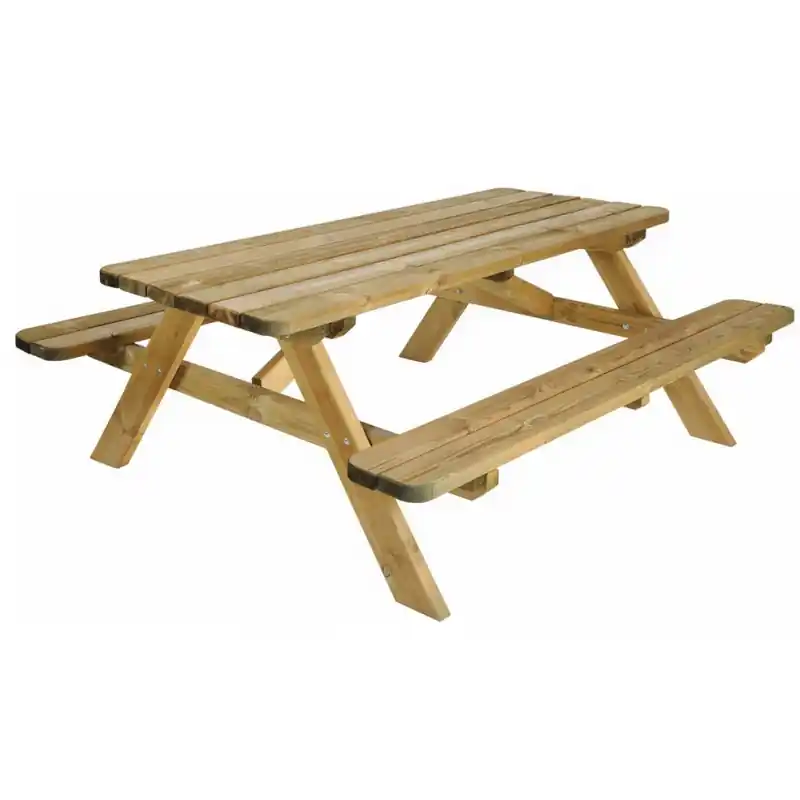 Table pique nique Robuste en bois 180cm Jardipolys