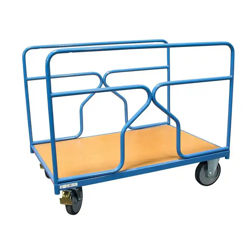Chariot modulaire habillage tube charge 500 kg 1000 x 700 mm 2 ridelle