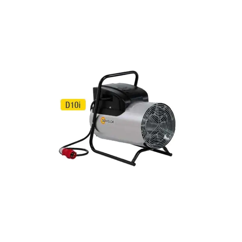 Chauffage air pulsé D10I portable inox 380V~3 50Hz 10kW Sovelor