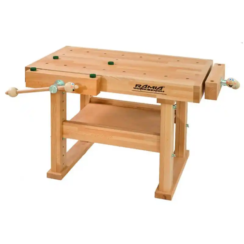 Etabli bois Junior (hêtre stratifié haute qualité) 1000x630x620-770mm