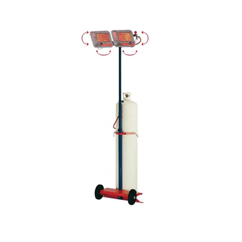Radiant gaz mobile GT 28 CA 2800 à 9200W avec chariot Splus