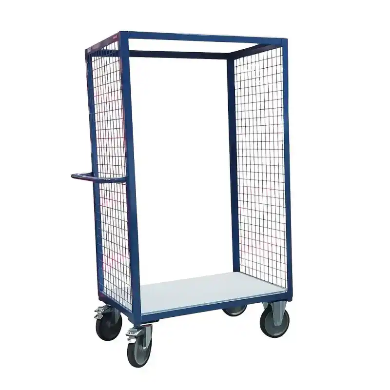Servante grillagée sans toit 2 côtés charge 500 kg 1000 x 700 mm