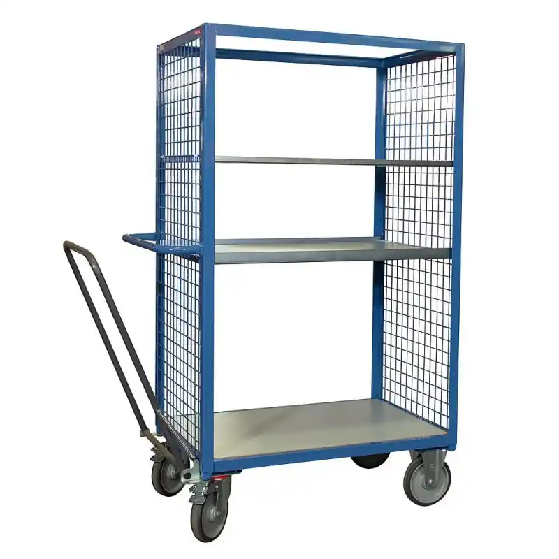 Servante grillagée sans toit 2 côtés charge 500 kg 1200x800mm option t