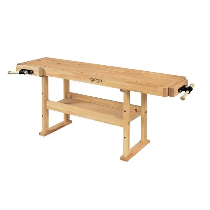 Etabli de bois Advanced 2000 L200cm hêtre stratifié Ramia