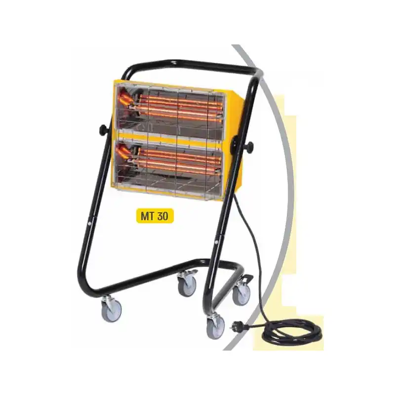 Chauffage mobile rayonnant MT30 halogène à quartz 3kW Sovelor