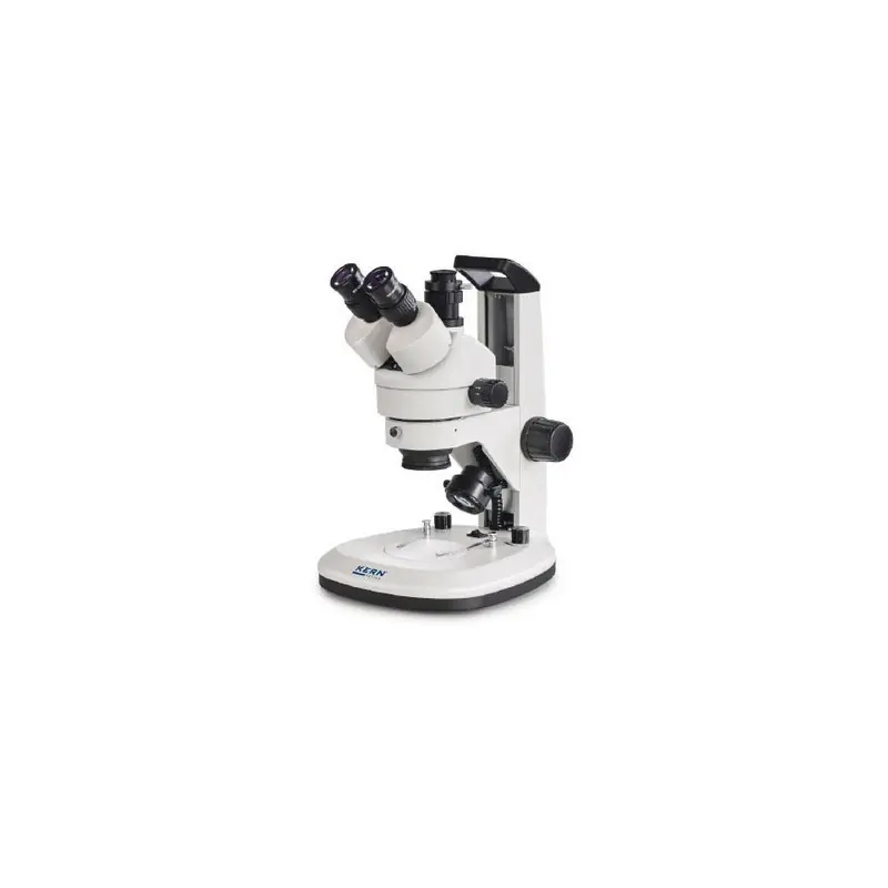 Microscope trinoculaire OZL468 3W Led 0,7x-4,5x avec poignée Kern