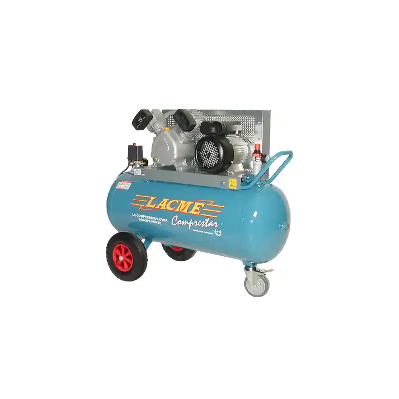 Compresseur à courroie 17V100M 3Cv mono 17m3/h cuve 100L Lacme
