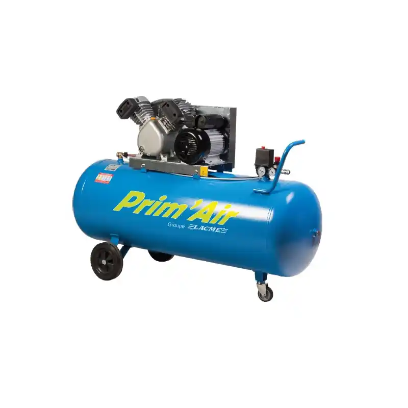 Compresseur à piston VM 21/200 3cv bicylindre en V 21m3/h 200L Lacme