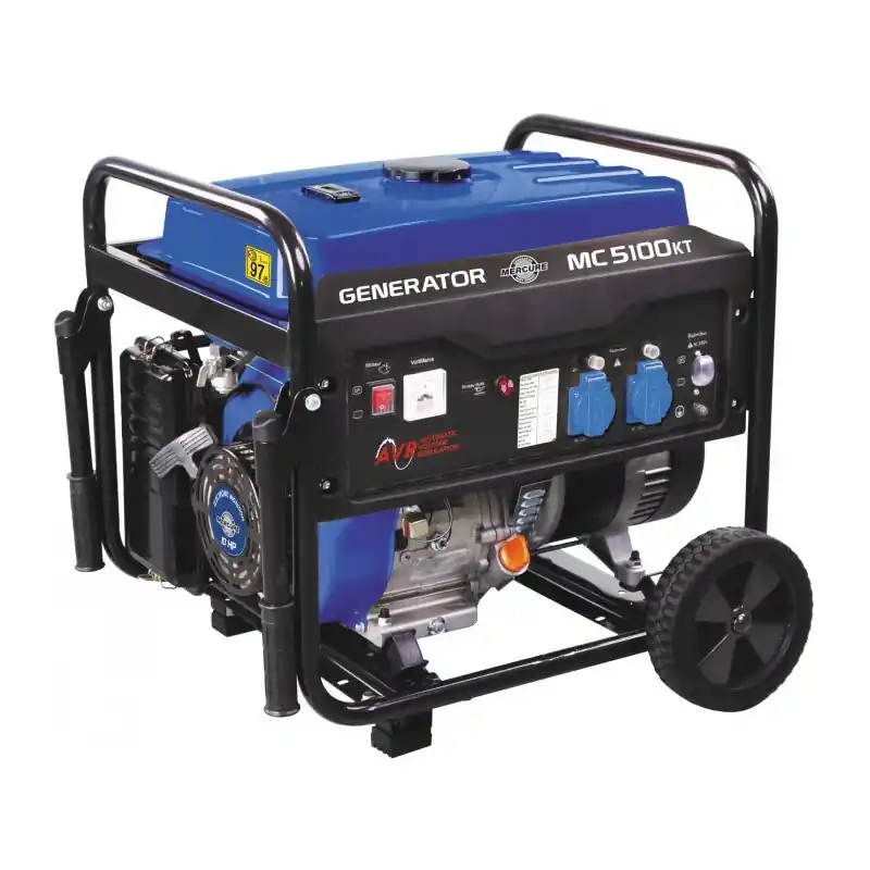 Groupe électrogène à essence 4500W 15L avec kit mobile MC 5100 KT