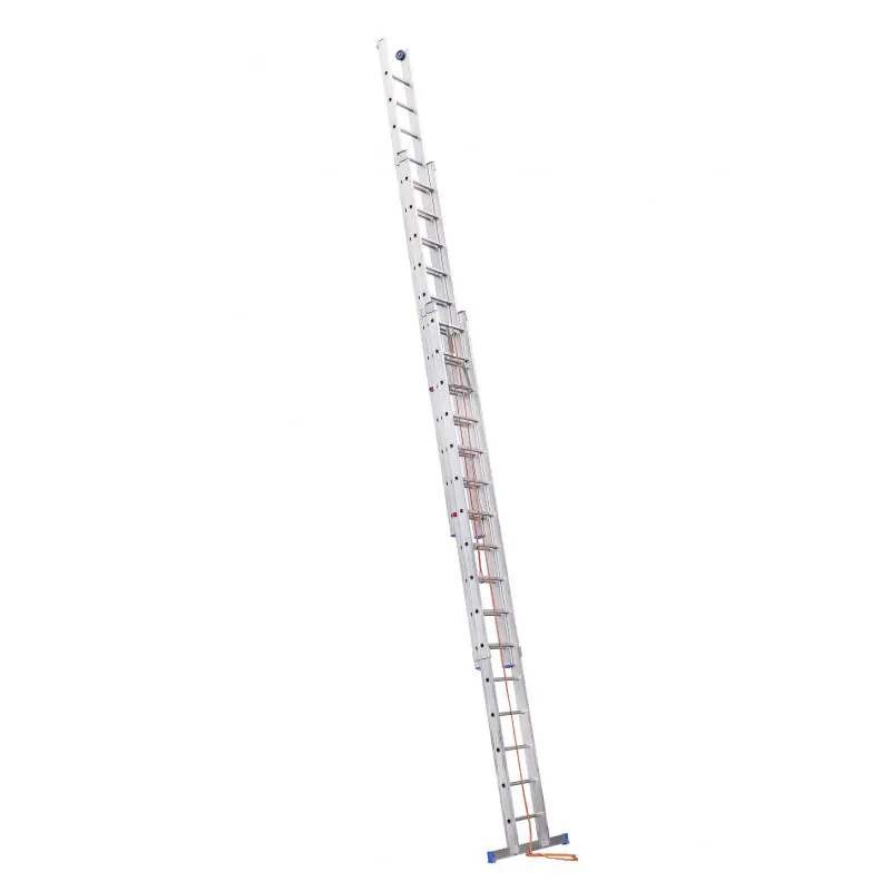 Echelle coulissante à corde 3 plans 3x14 échelons 150kg Hailo