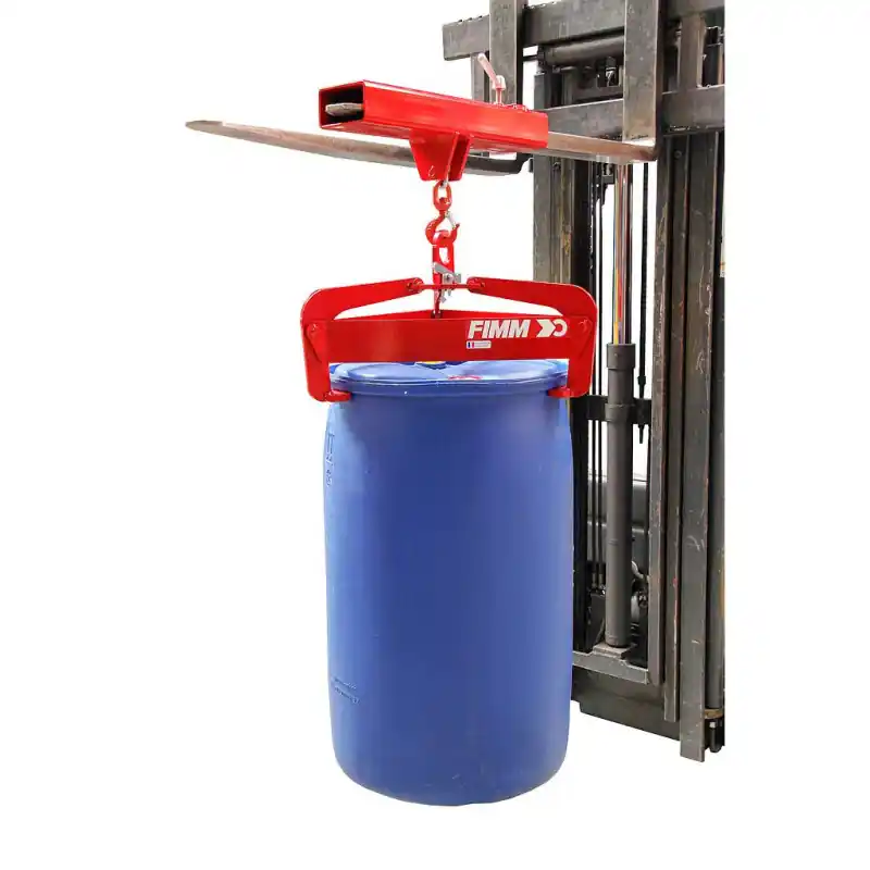 Pince à fût semi-automatique charge 600 kg métallique ou plastique 200