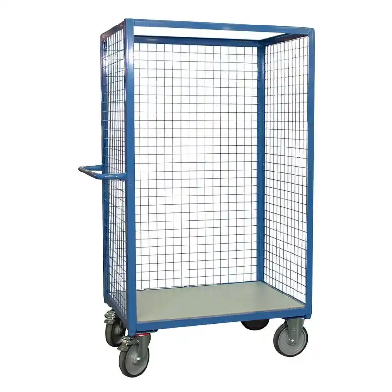 Servante grillagée 3 côtés sans toit charge 500 kg 1000x700mm Diam rou