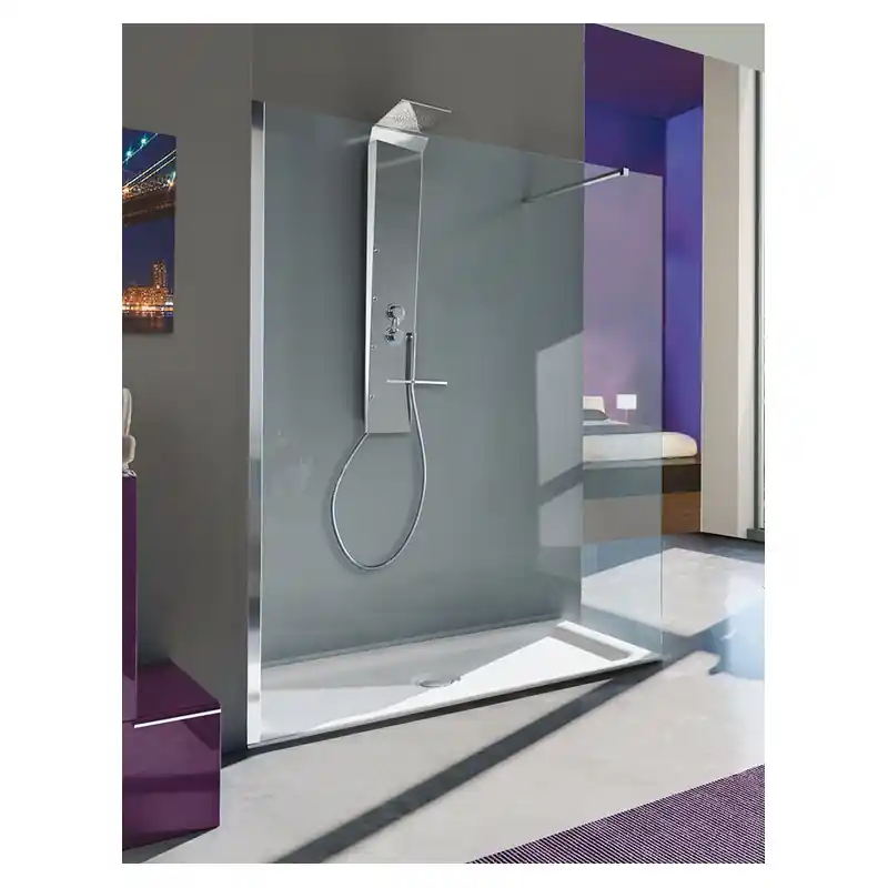 Paroi douche d‘angle rectangulaire 88-90cm fixe Open Side