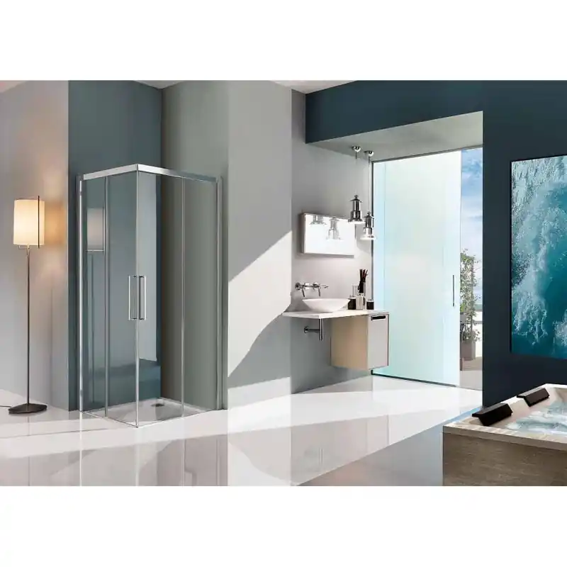 Paroi douche d‘angle ouverture coulissante 77-79cm droite Europa SP