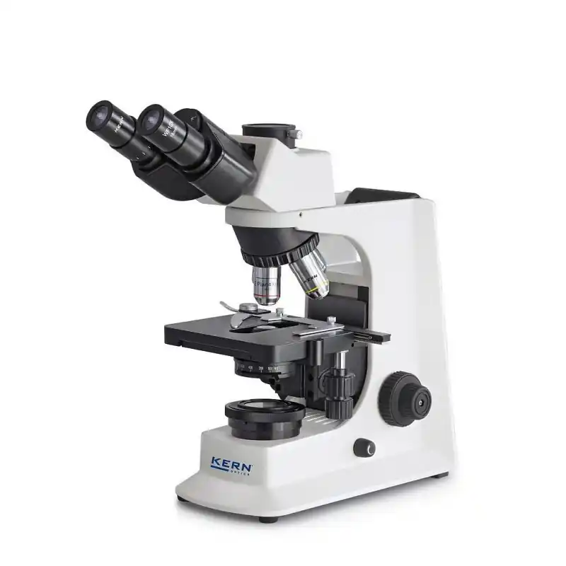 Microscope trinoculaire OBF 131 halogène 20W 4x/10x/40x/100x Kern