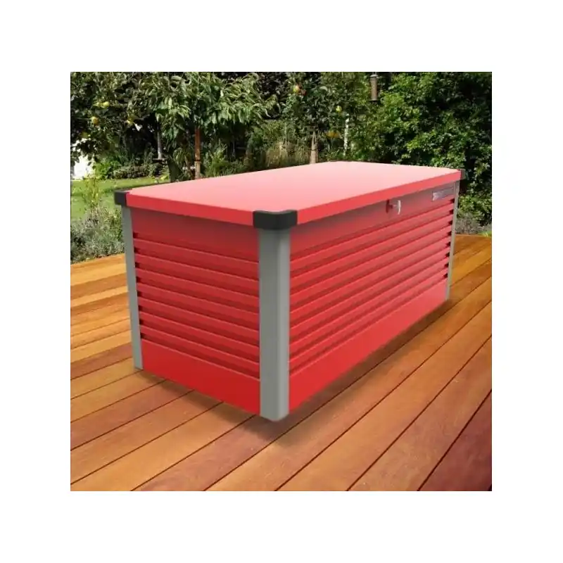 Coffre de rangement en métal 1m² 135x78,5x72 cm PATIOBOX_S