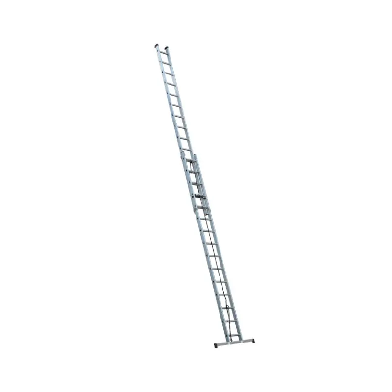 Echelle Aluminium semi-pro coulissante à corde 2x15 Haut travail 8 m E