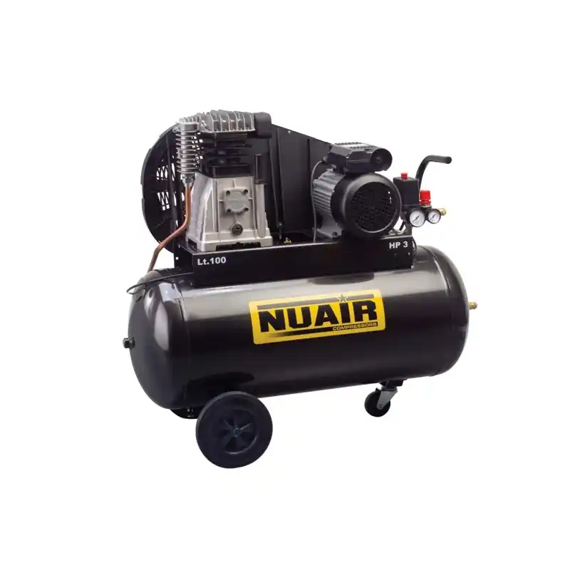 Compresseur PRO entrainé par courroie 100 Litres 3 Cv 10 bars 23 m3 /h