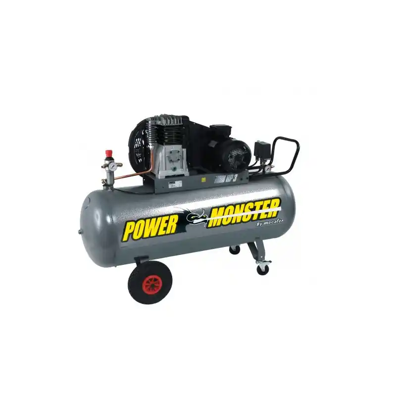 Compresseur professionnel Mécafer Power Monster 3Hp 200L monocylindre