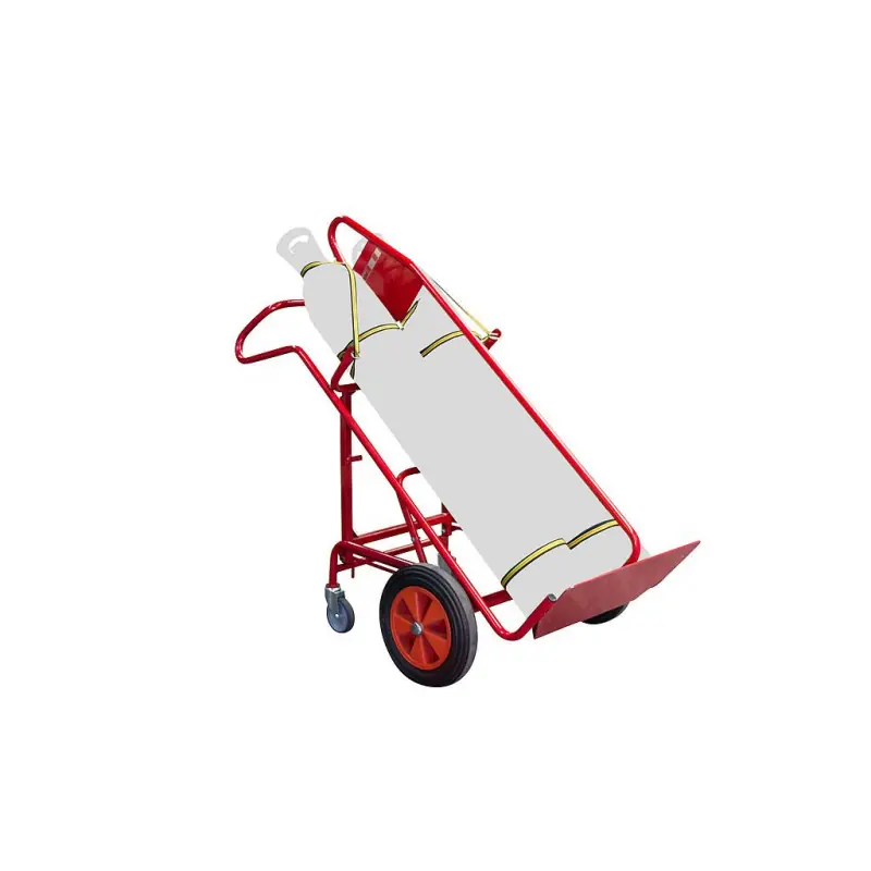 Diable porte bouteille charge 250 kg élingable 2 bouteilles béquille b
