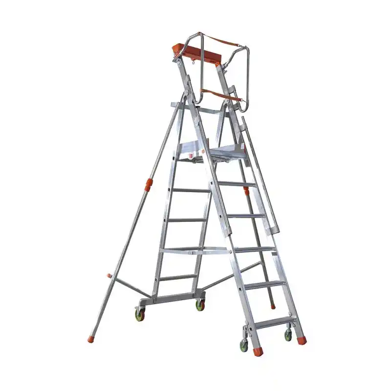 Plateforme magasinage alu repliable charge 150 kg 3 marches haut trava