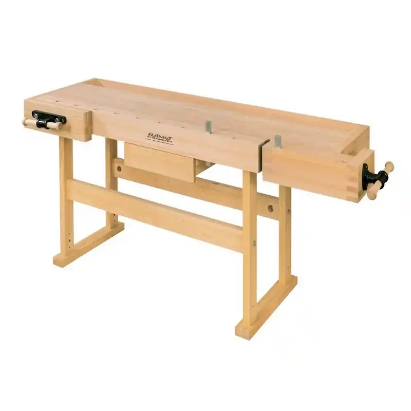 Etabli de bois PRO (bois de hêtre massif) 2120x760x860 mm PREMIUM 2