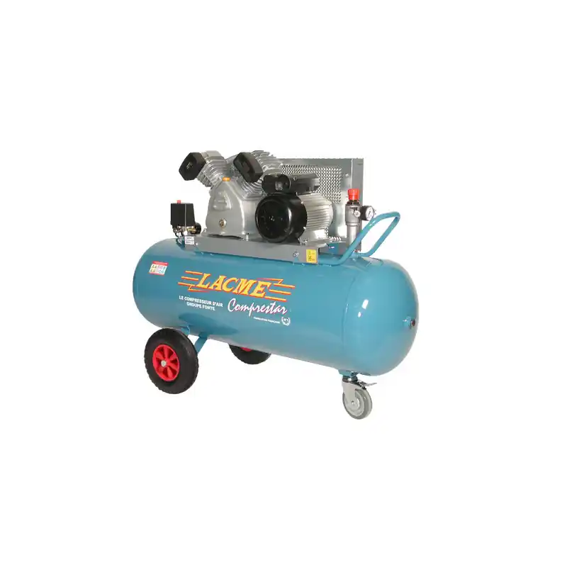 Compresseur à courroie 23V150M 4CV monophasé 23m3/h cuve 150L Lacme