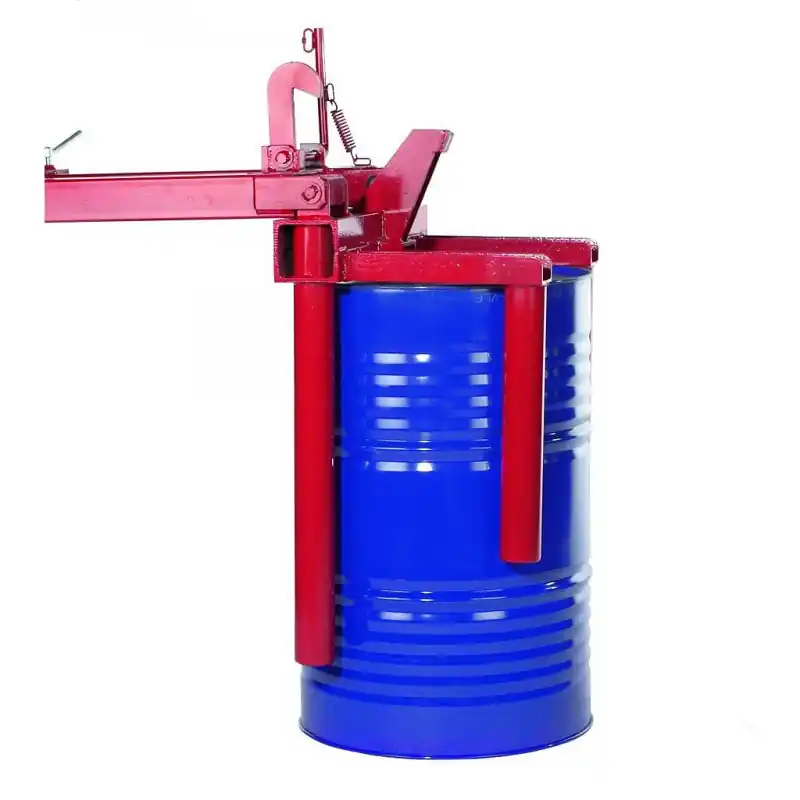 Manipulateur de fût pivotant charge 300 kg métallique 220 L coloris ro