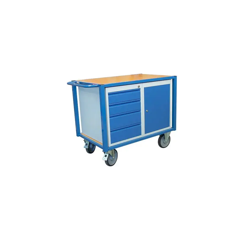 Servante établi équipée charge 500 kg 1 bloc porte 1 bloc tiroirs 1060