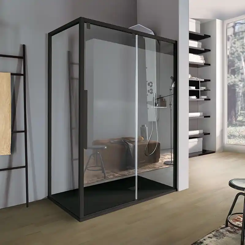 Porte douche coulissante 2 panneaux 157-161cm Droite ACRUX