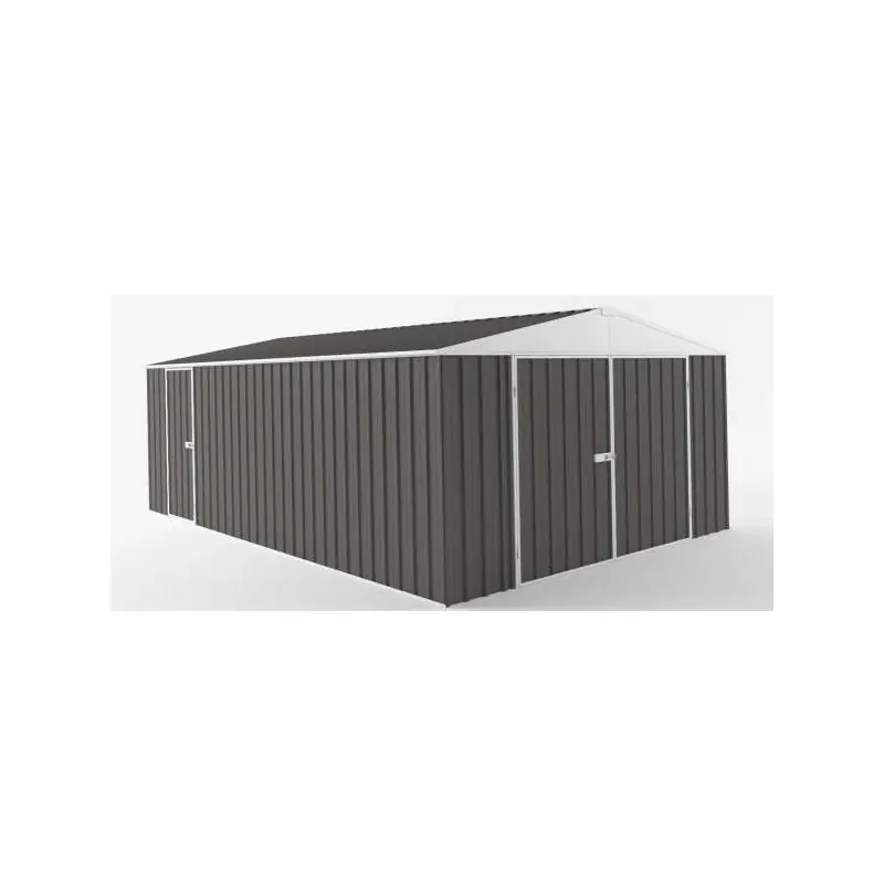 Garage grande dimension interieur 18m2 gris ardoise 300x600x228m EGAR-