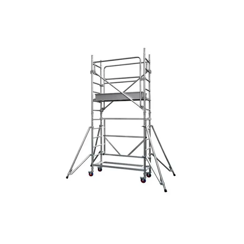 Echafaudage roulant Aluminium 2 stabilisateurs Haut travail 260m Docke