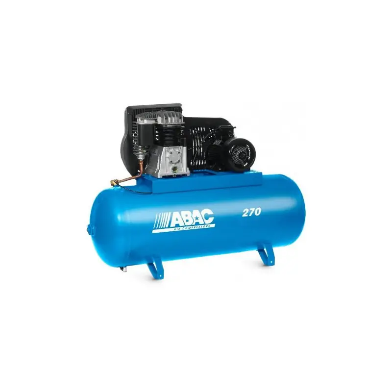 Compresseur à courroie 2 étages 270 litres 4 cv 3 kW 400 V Tri PRO A49