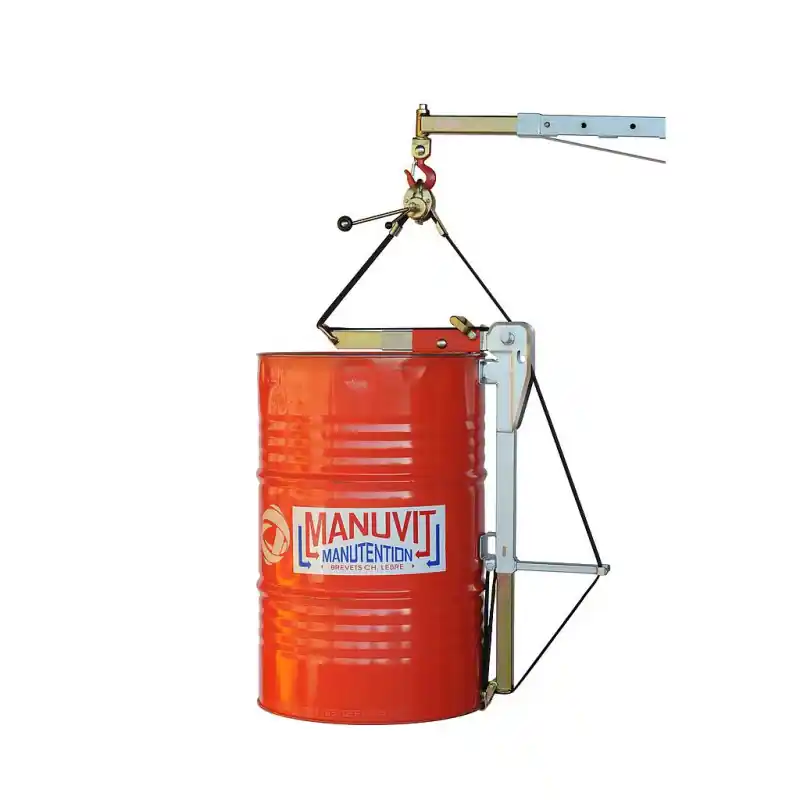 Pince à fût métallique charge 350 kg 220 L